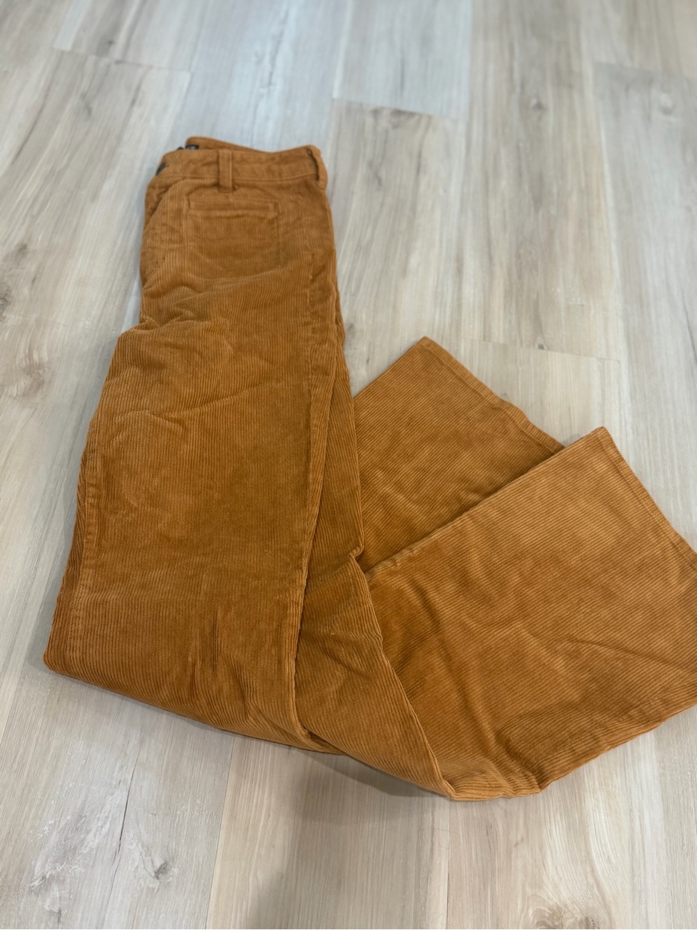 J. Crew Corduroy Wide-Leg Pants in Warm Rust